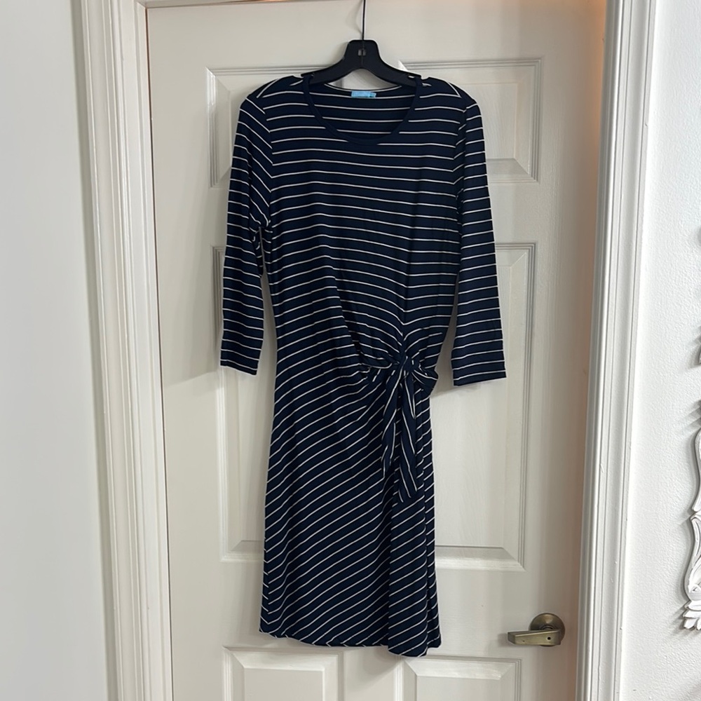 Navy Striped Women's Dress